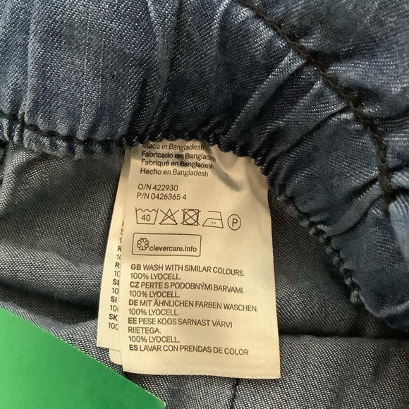 *NWT* Tencel Chambray Paperbag Waist Shorts - Picture 6 of 6